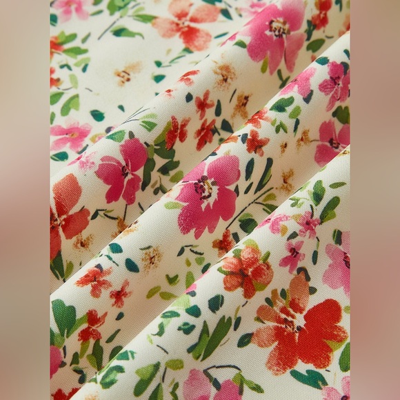 Commense Floral Print Trim Cami Midi Dress - Picture 5 of 8